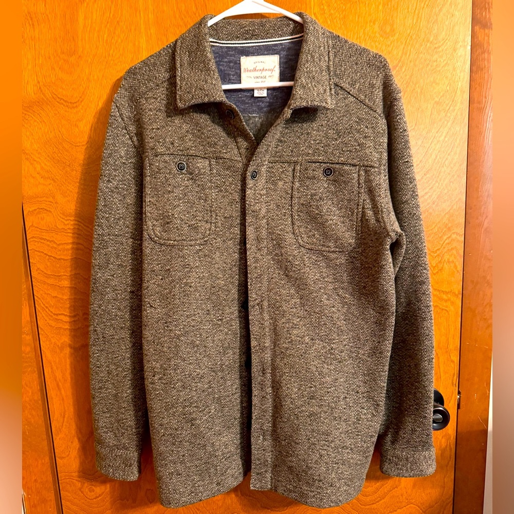 Weatherproof Brown Lightweight Shirt Jacket